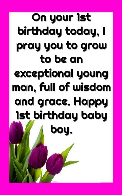 birthday wishes for 1 year baby boy